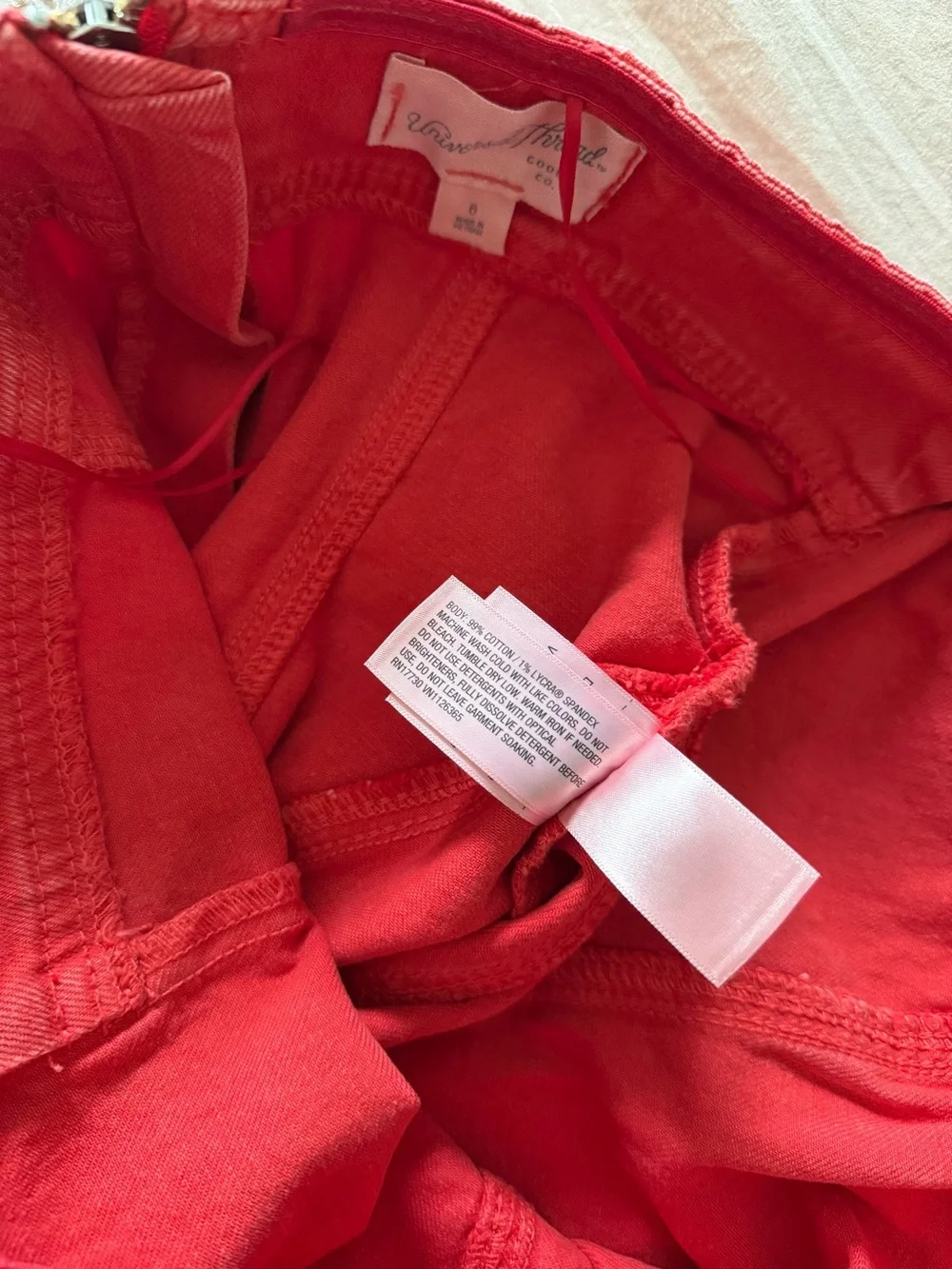 NEW‎ Universal Thread Red Strapless Top Size 6